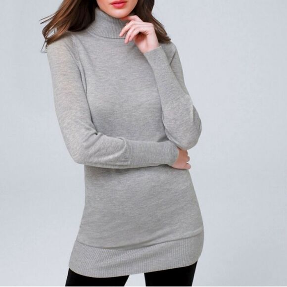 White House Black Market long sleeve cozy turtleneck tunic, XL - Picture 1 of 9